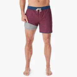 The Anchor | Nautical Red Wavy Geo -Fair Harbor ACH6 613 Nautical Red Wavy Geo 04