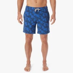 The Bayberry Trunk | Navy Windy Palms -Fair Harbor BAY7 434 Navy Windy Palms ONFIG 020