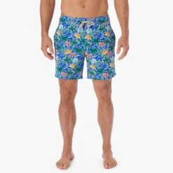 The Bayberry Trunk | Cobalt Tropical Skies -Fair Harbor BAY7 480 Cobalt Tropical Skies ONFIG 020