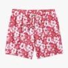 The Bayberry Trunk | Nautical Red Stamped Hibiscus