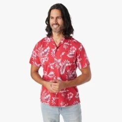 The Casablanca Shirt (3-Pack) -Fair Harbor CAS2 622 Red Hibiscus ONFIG 002 f8ba9fdb ea25 4d0e 9767 e0c7fc50a015