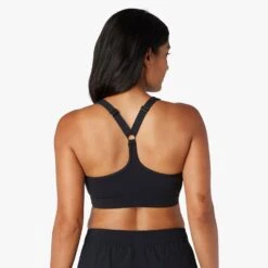 The Corliss Sports Bra | Black -Fair Harbor F22 CORLISSBRA BLACK ON FIG 0088 ea407d82 1547 488f 837c 17fce43283b3