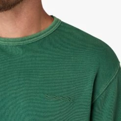 The Vintage-Wash Saltaire Crewneck | Coastal Green -Fair Harbor F22 SALTAIRECREWNECK COASTALGREEN ON FIG 0212 e1288d7f 0082 446b ba1f 7df583123e00