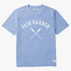 The Saltaire Graphic Tee | Light Blue Rowing