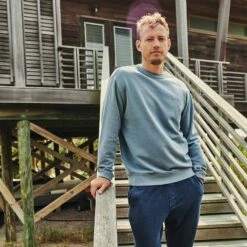 Saltaire Crewneck (2-Pack) -Fair Harbor SCN2 015 SLATE LIFESTYLE 5a3d9b87 eca6 422f 9b79 a6eb561b82e2