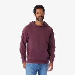 The Vintage-Wash Saltaire Hoodie | Burgundy -Fair Harbor SHO1 602 BURGUNDY ONFIG 002 1be65482 dd48 4ab4 bbf7 c427f149a4b0