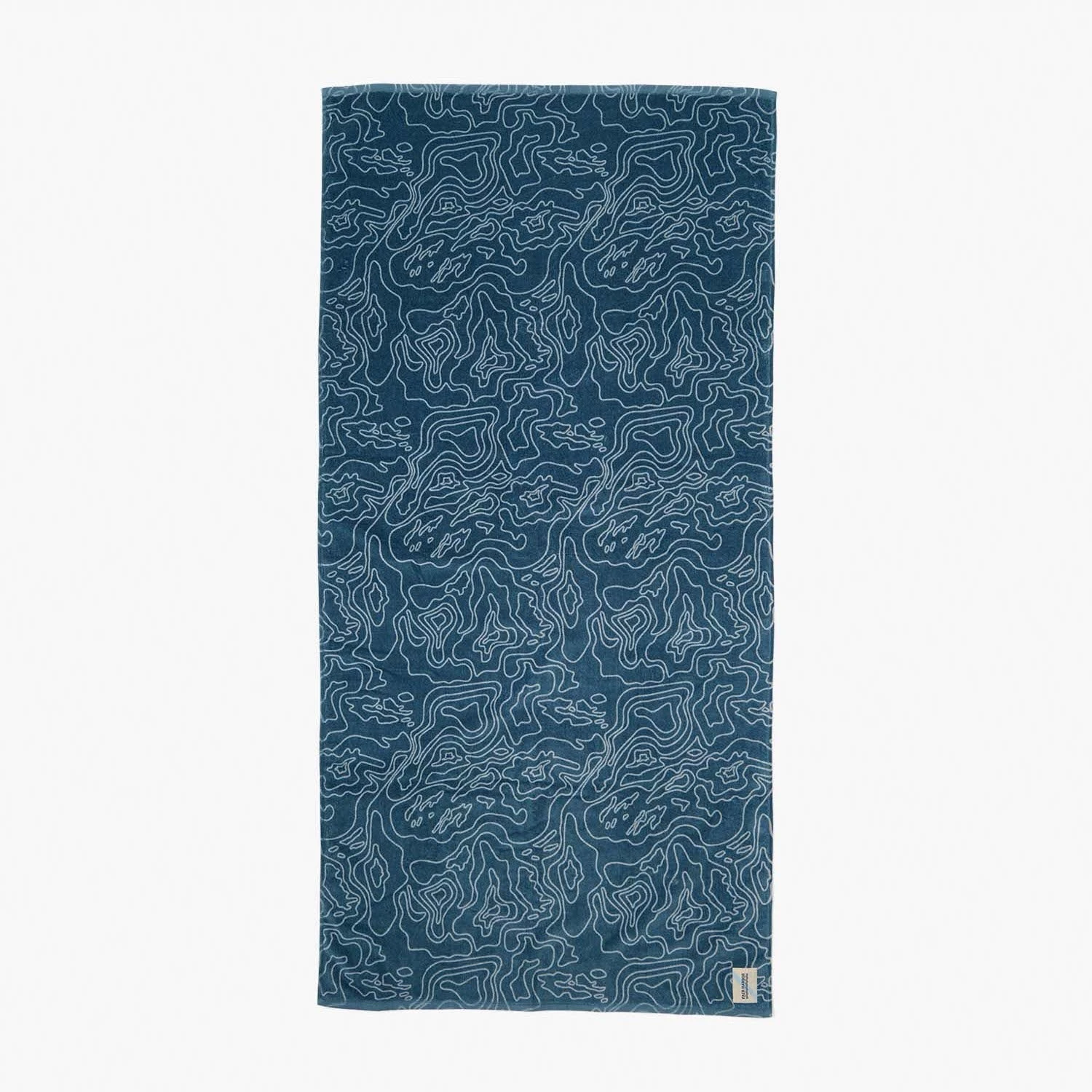 The FH Organic Beach Towel | Blue Topo 3 The FH Organic Beach Towel | Blue Topo