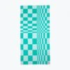 The FH Organic Beach Towel | Green Checker -Fair Harbor SS22005 SP22 in studio photo flat look25 FHBT11 964 001 3c5ffc94 a996 415d 9cad c3fff649dd37