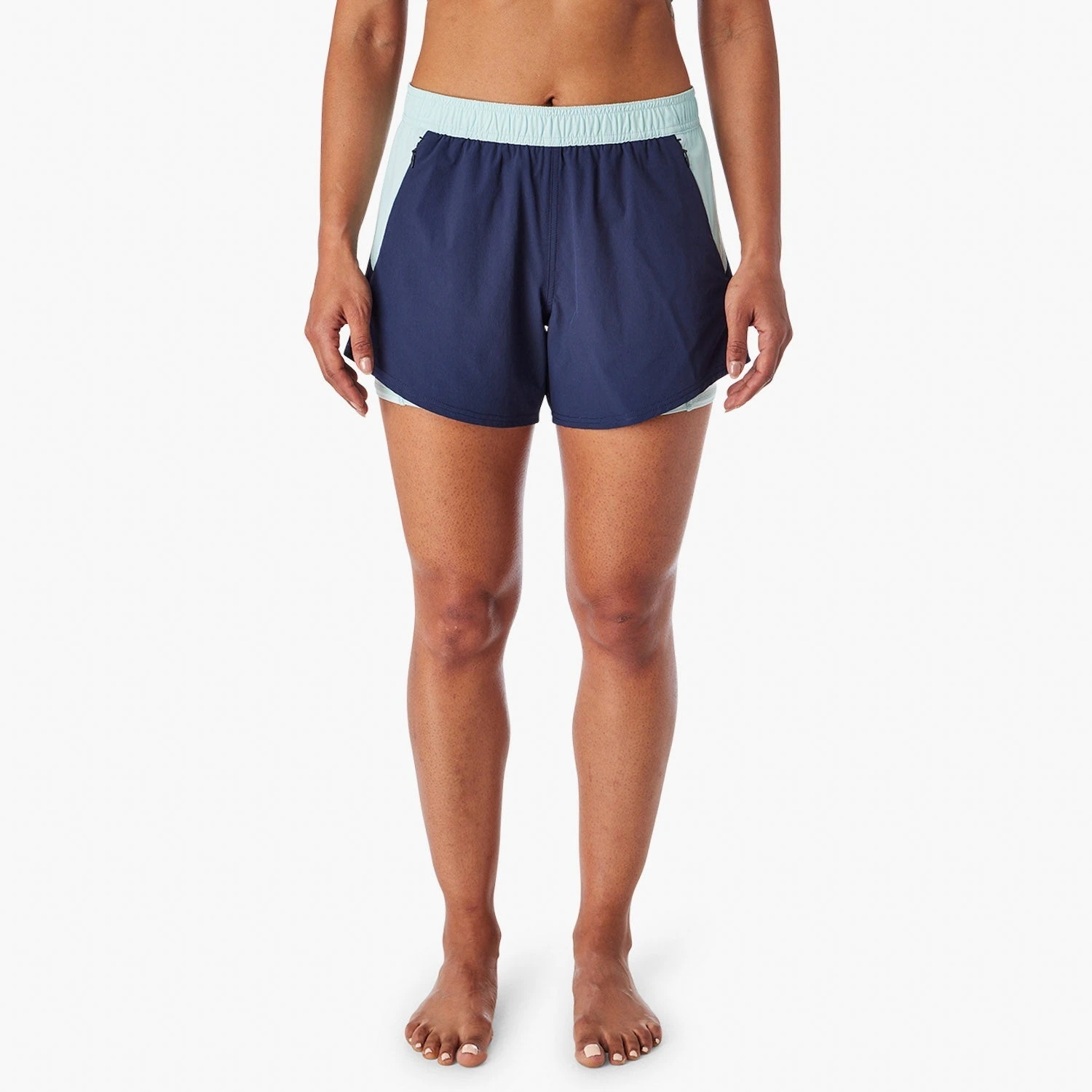 The Corliss Short | Light Blue Colorblock 4 The Corliss Short | Light Blue Colorblock - Image 2
