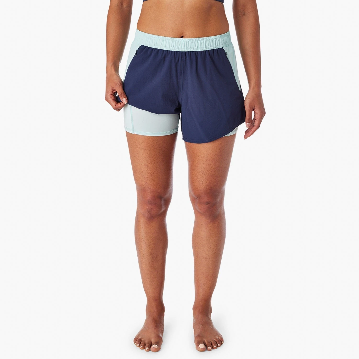 The Corliss Short | Light Blue Colorblock 6 The Corliss Short | Light Blue Colorblock - Image 4