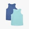 The Seabreeze Tank (2-Pack) 1 The Seabreeze Tank (2-Pack) -Fair Harbor SeaBreezeTank 2Pack Indigo AntiguaSand