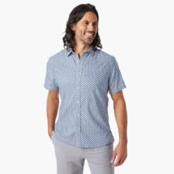 The Windward Shirt (2-Pack) -Fair Harbor WSS1 478 Navy Geo ONFIG 002 af0102fc 7462 4222 8f62 7456b55d2435