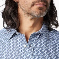 The Windward Shirt (2-Pack) -Fair Harbor WSS1 478 Navy Geo ONFIG 003 f2325036 ad7a 4377 9070 58d2959729c6
