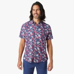 The Windward Shirt (3-Pack) -Fair Harbor WSS1 489 Navy Nautical Hawaiian ONFIG 002 ca481870 c14a 4cc3 870c f6914592fbc7